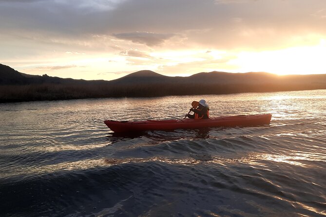 3 Hours of Route During Sunset in Kayak by Lake Titicaca