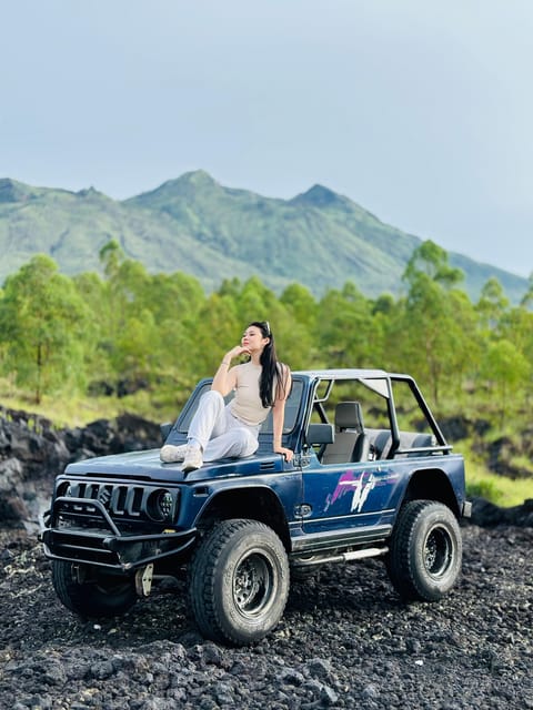 BATUR VOLCANO JEEP SUNRISE, BLACK LAVA & NATURAL HOT SPRING