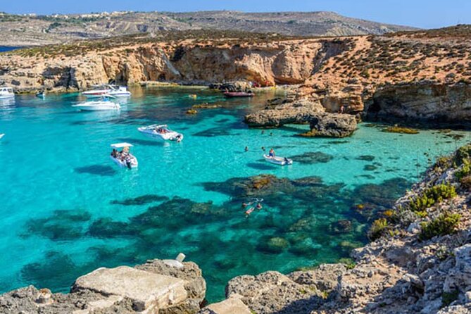 Blue Lagoon: Comino Cruise and Gozo Jeep Safari With Free Wine