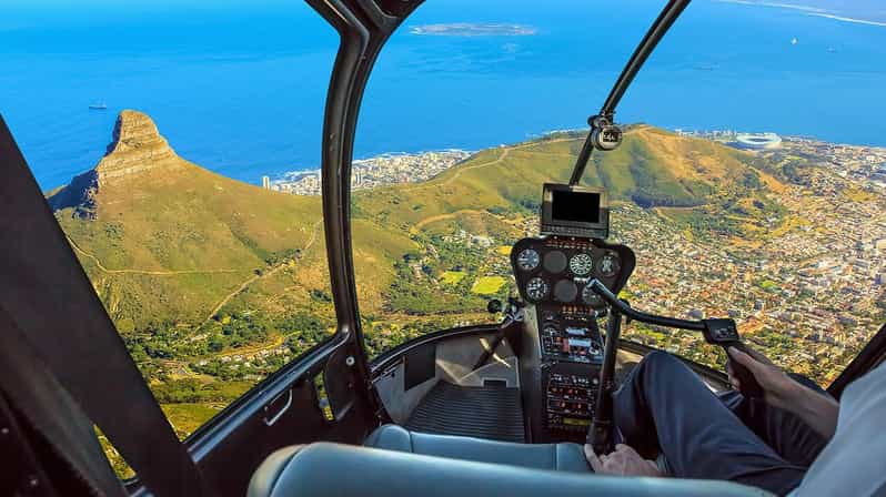 Cape Town: 2 Oceans Helicopter Tour Incl. Boat Cruise Ticket