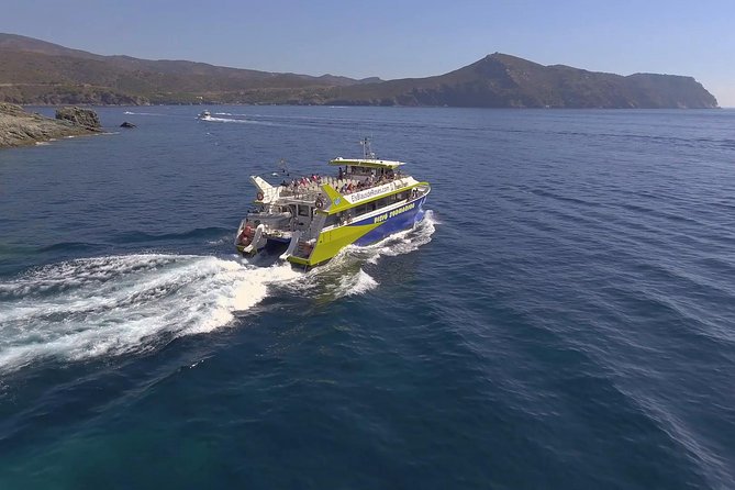 Catamaran in Cala Murtra With Super Underwater Vision