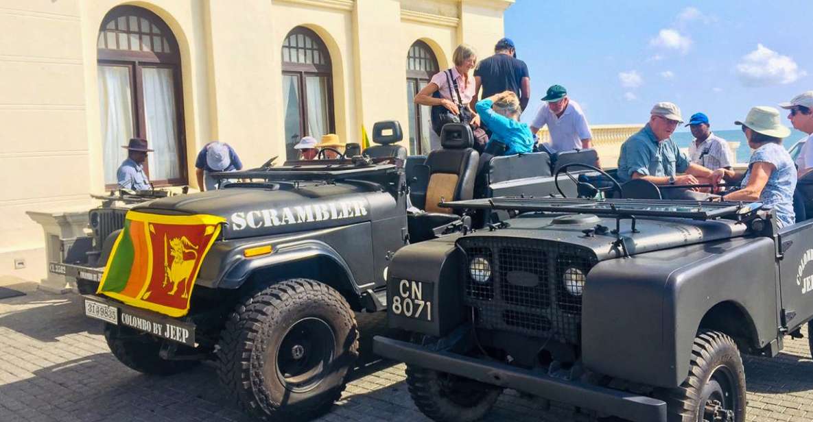 Colombo: City by World War Jeep Private Tour - Tour Overview