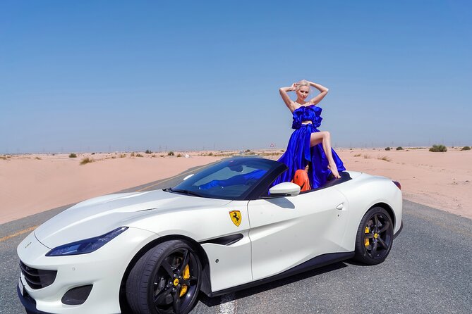 Dubai Desert Flying Dress Photoshoot