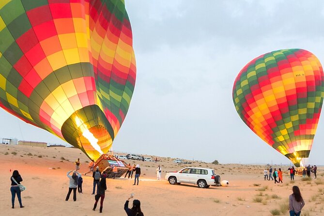 Dubai Hot Air Balloon Ride With Breakfast, Falconry & Camel Ride - Experience Overview