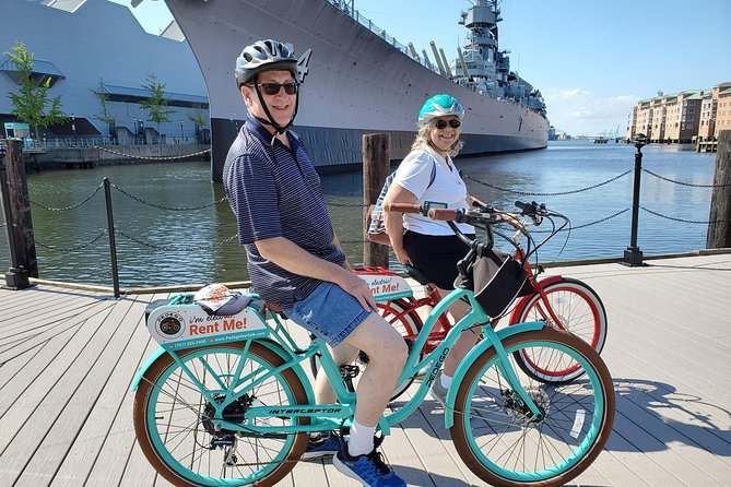 Electric Bike Rental Downtown Norfolk (Self Guided Tour)