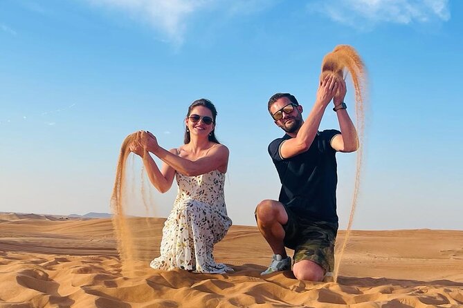 Evening Desert Safari With Quad Bike & BBQ Dinner/ Camel Trekking/ Sand Surfing