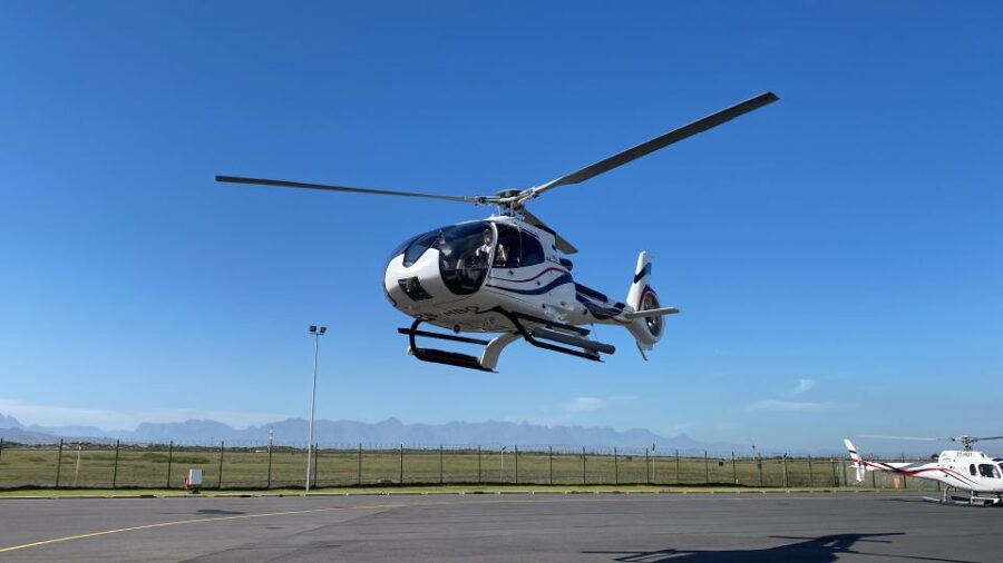 From Cape Town: Constantia Wine Region Helicopter Tour