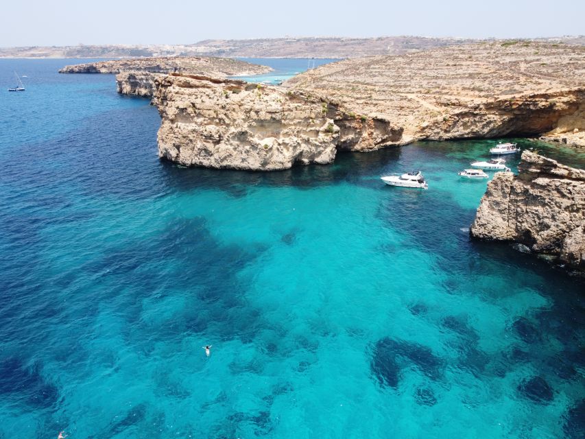 From Sliema: Comino, Crystal Lagoon, and Blue Lagoon Cruise