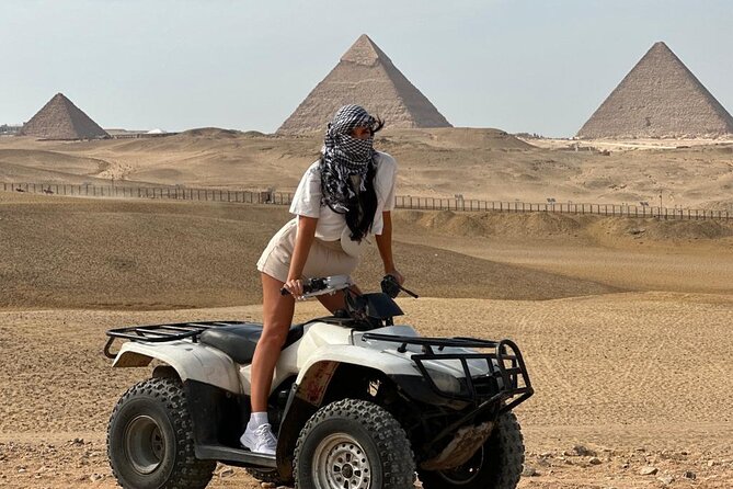 Giza Pyramids, Camel Ride, Quad Bike, Night and Dinner Cruise on Nile - Itinerary Details