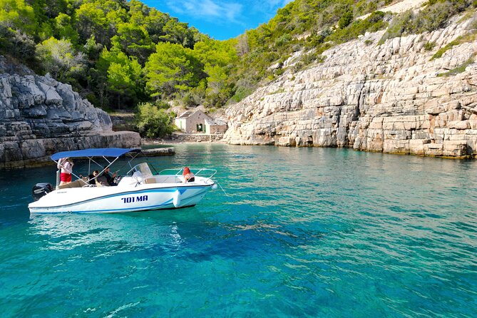 Golden Horn Beach & North Shore of Hvar Island Private Boat Tour