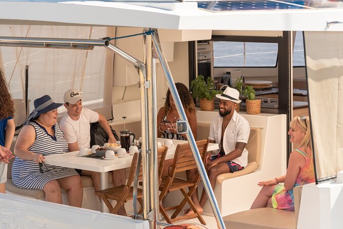 Hersonissos Sunset Catamaran Cruise With Finger Food & Drinks