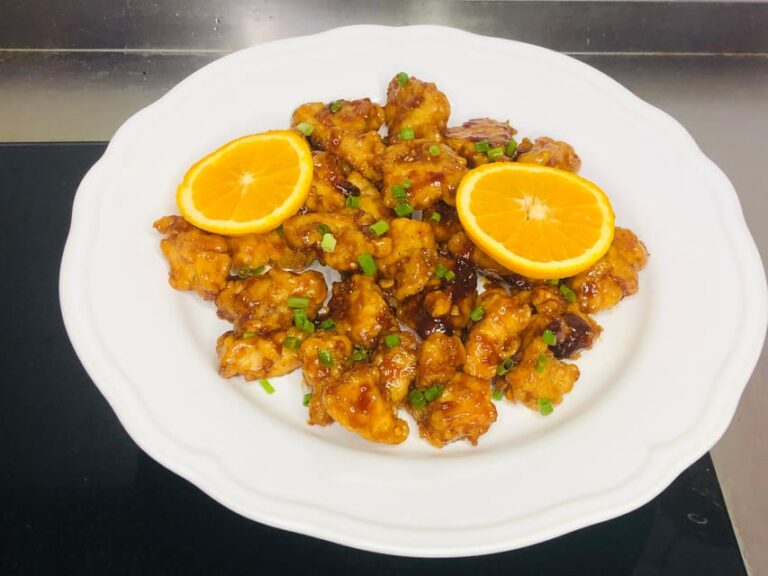 Online Cooking Class Orange Chicken by Chef Sunflower Li