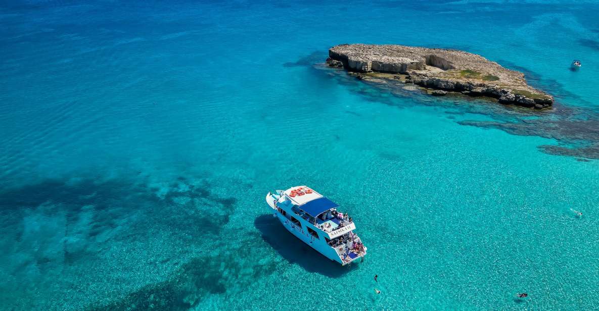 Paphos/Akamas: Blue Lagoon Bus & Boat Tour With Water Slide - Tour Overview and Pricing