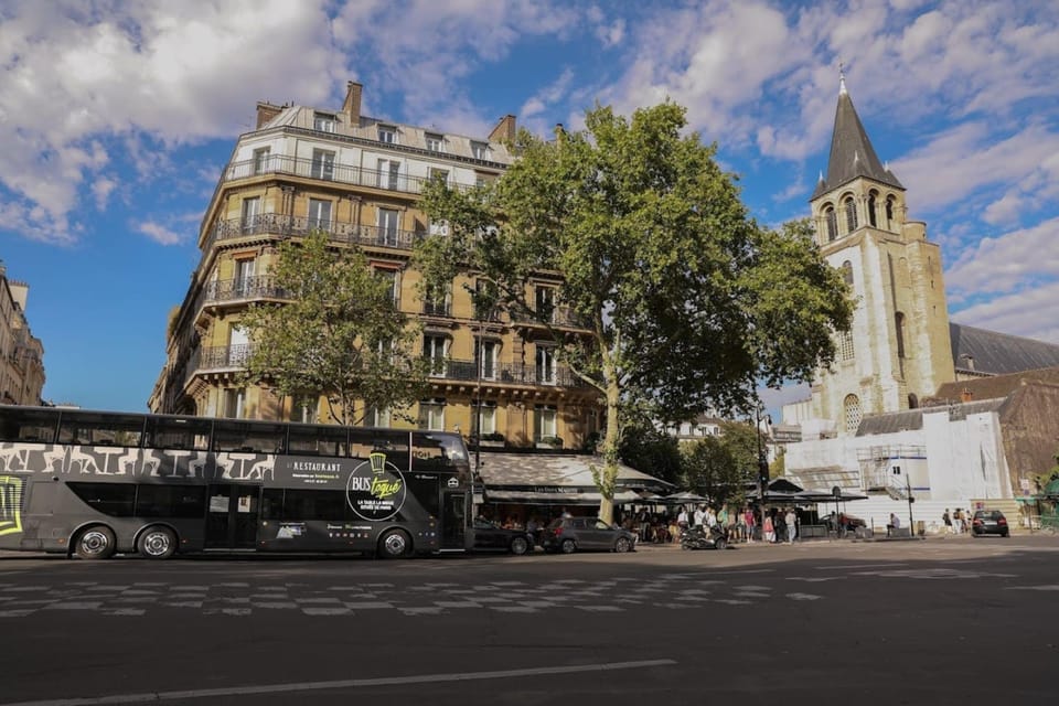 Paris Bus Toqué St Germain 3-Course Dinner W/ Champagne - Tour Overview