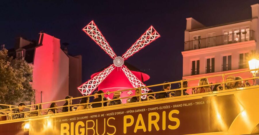 Paris: Sightseeing Night Tour by Open-Top Bus