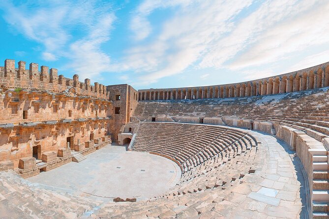 Perge Aspendos Aquaduct Side With Waterfall
