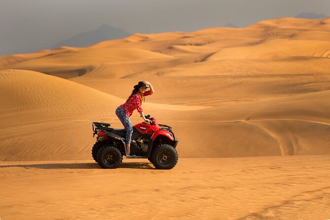 Premium Dubai Red Dunes With Quadbike, Camel Ride and VIP Dinner - Detailed Itinerary