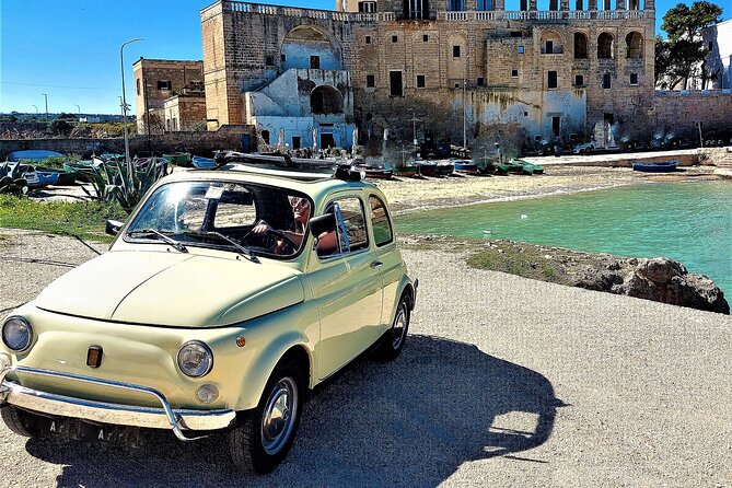 Private and Guided Tour With Vintage Fiat in Ostuni and Cisternino
