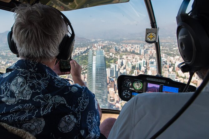 Private Helicopter Tour Above Santiago With Hotel Transport