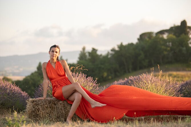Private Shooting With Flying Dress in Tuscany