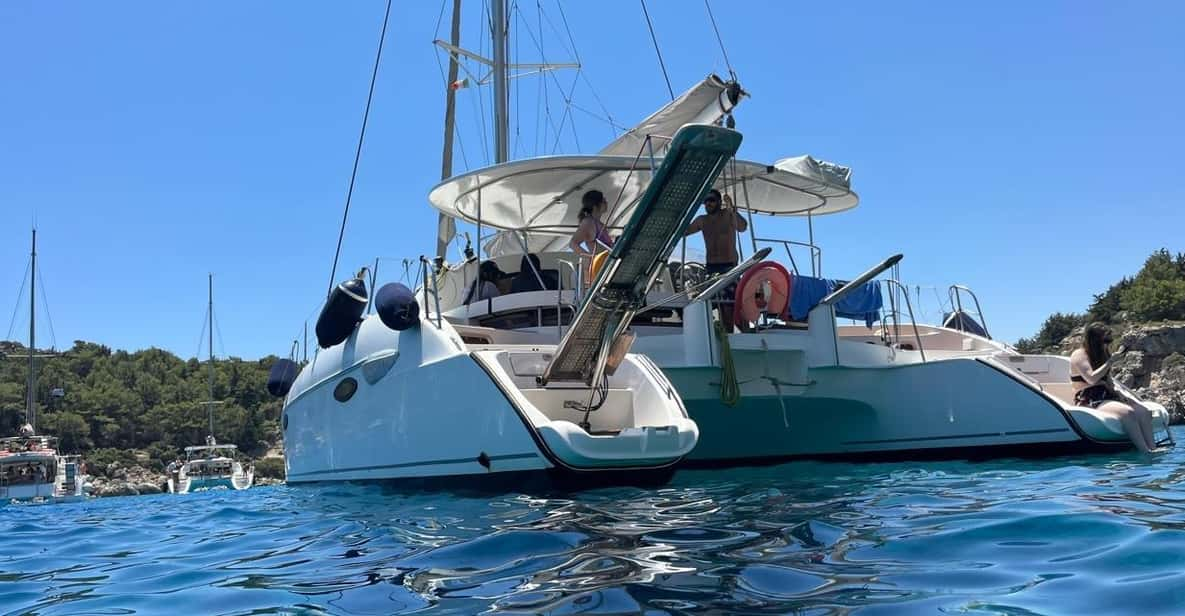 Rhodes Private Half Day Sailing Catamaran Cruise With Drinks - Overview and Pricing