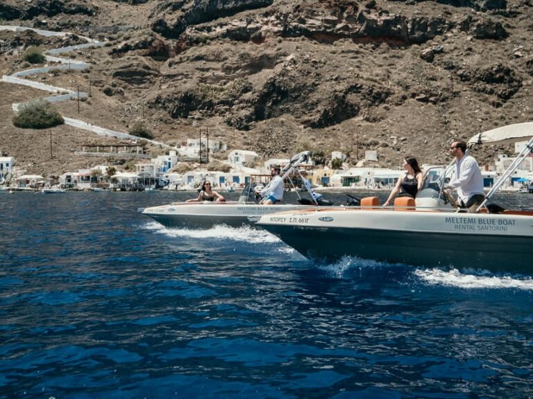 Santorini: License Free, Luxurious Small Boat Rental