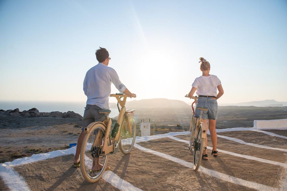 Santorinis Private 2-hour Wooden E-bike Tour - Tour Overview