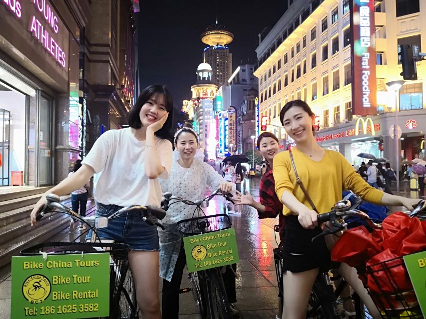 Shanghai: 4-Hour Nightlife Adventure & Tasting Bike Tour