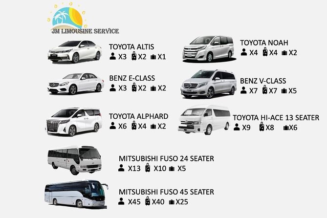 Singapore Airport Private Transfer Service: 4 Seater Car to 45 Seater Bus