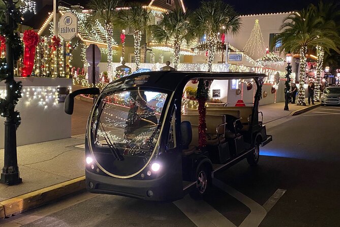 St. Augustine Night of Lights by Electric Cart