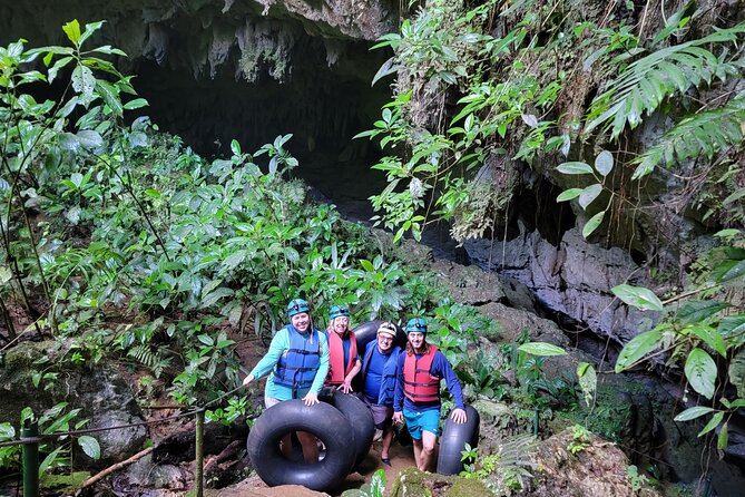 St. Hermans Cave Tubing With Swimming in the Inland Blue Hole