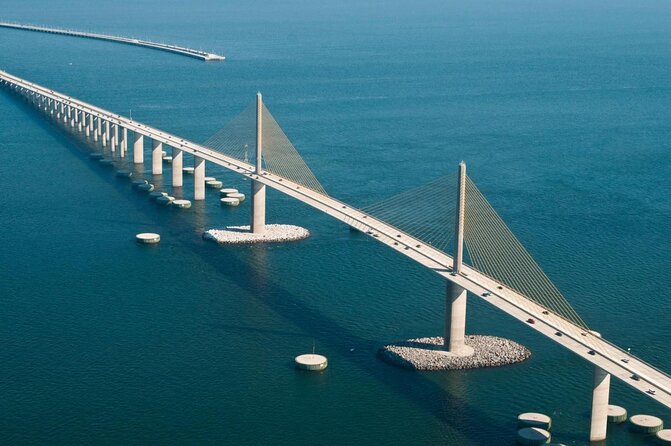 Stunning Helicopter Tour – Skyway Bridge, Fort Desoto & St. Pete Beaches