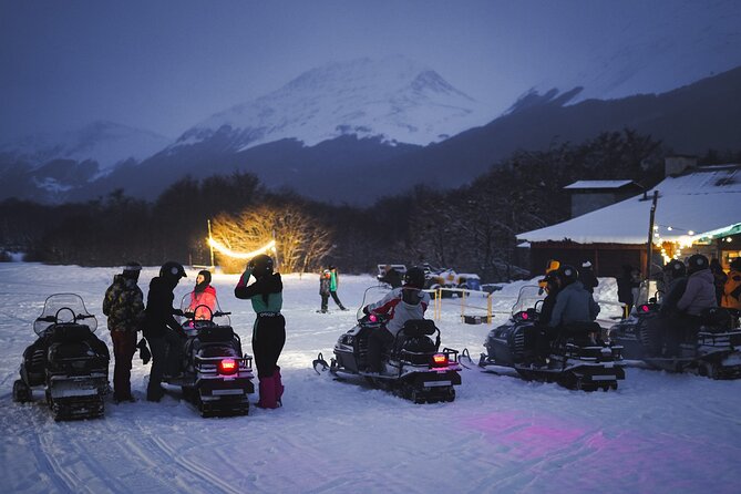 Ushuaia Night Adventure: Snowshoeing and Snowmobiling - Snowshoeing Through the Frozen Pond