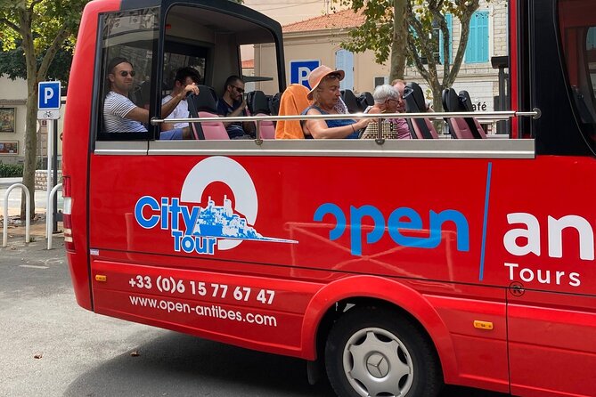 Visit of Antibes Juan-Les-Pins by Convertible Bus