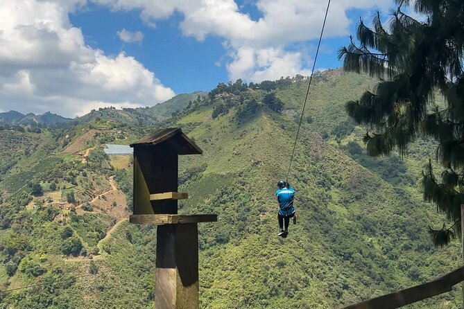 Waterfall Climbing and Zipline Tour From Medellin