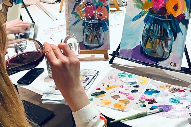 Wine and Painting Workshop Experience in Brussels