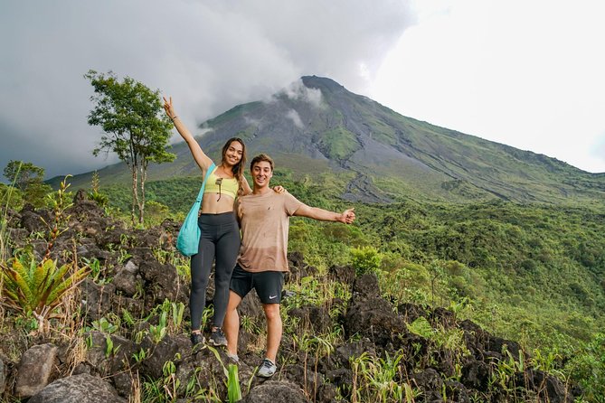 Arenal Combo Tour: Hanging Bridges+ Waterfall +Volcano Hike + Hot Springs - La Fortuna Waterfall Trek