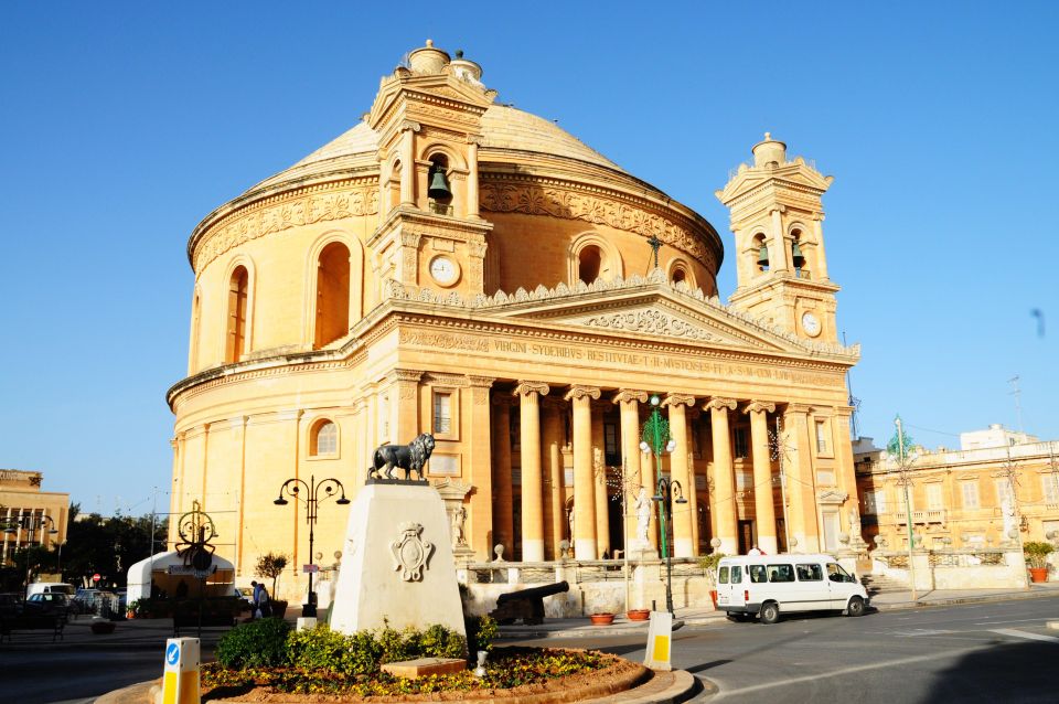 Aviation Museum, Mosta Church, WWII Shelters Inc. Platter - Unique Maltese Bus Experience