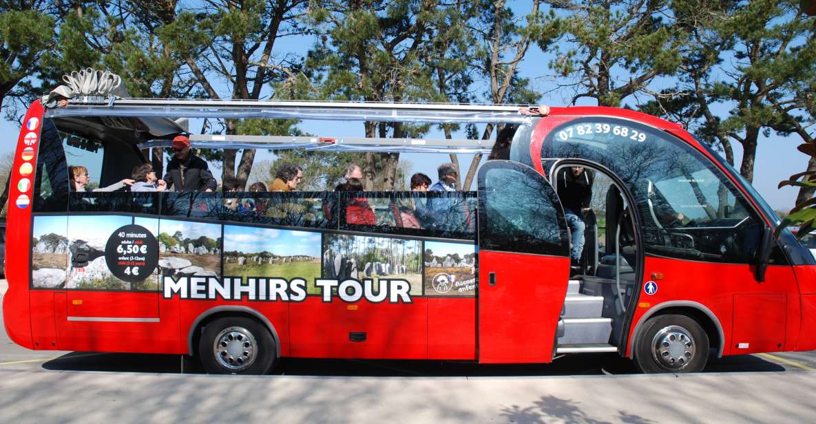 Carnac: Carnac Stones 40-Minute Audio-Guided Bus Tour - Booking Information