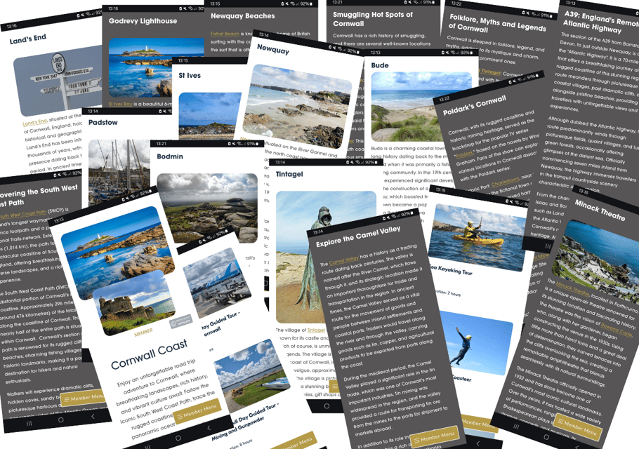 Cornwall Coast: : Online Travel Guide & Maps - Seamless Self-Drive Experience