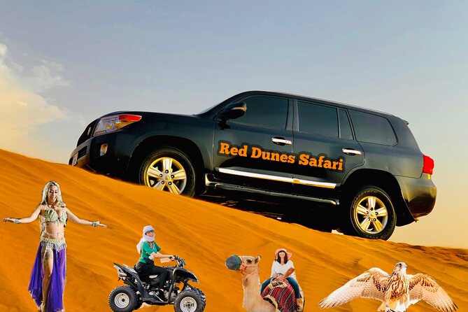 Dubai Desert Safari With 4x4 Dune Bashing,Camel Ride Sand Board - Scenic Camel Ride Adventure