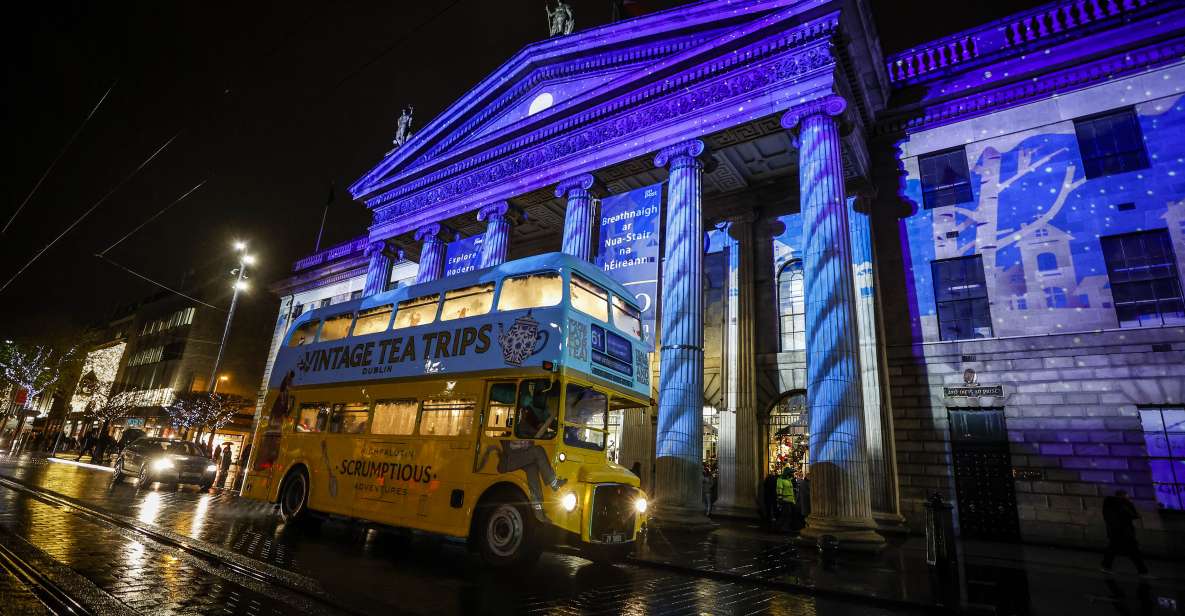 Dublin: Christmas Lights Festive Bus Tour With Afternoon Tea - Tour Highlights and Attractions