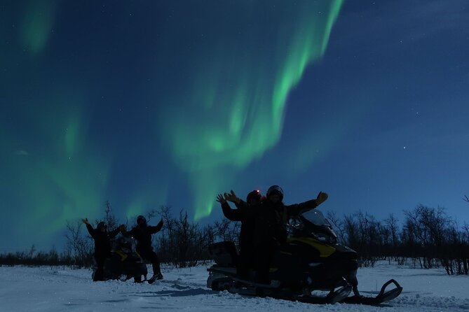 Enjoy the Aurora Show on Top of the Mountain Inc Tipi Dinner - Northern Lights and Snowmobile Tour