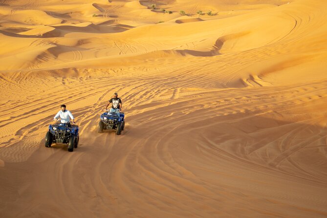 Evening Desert Safari With Quad Bike, BBQ Dinner and Camel Ride - Quad Bike Exploration in the Arabian Desert
