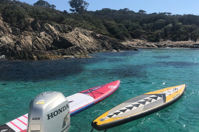 Exclusive Paddle Board Around Porquerolles and Giens - Transfer by Boat. - Meeting and Pickup