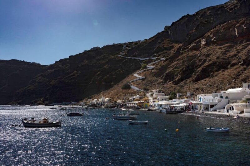From Fira: 3 Islands Sailboat Cruise With Hot Springs Swim - Itinerary and Experience Highlights