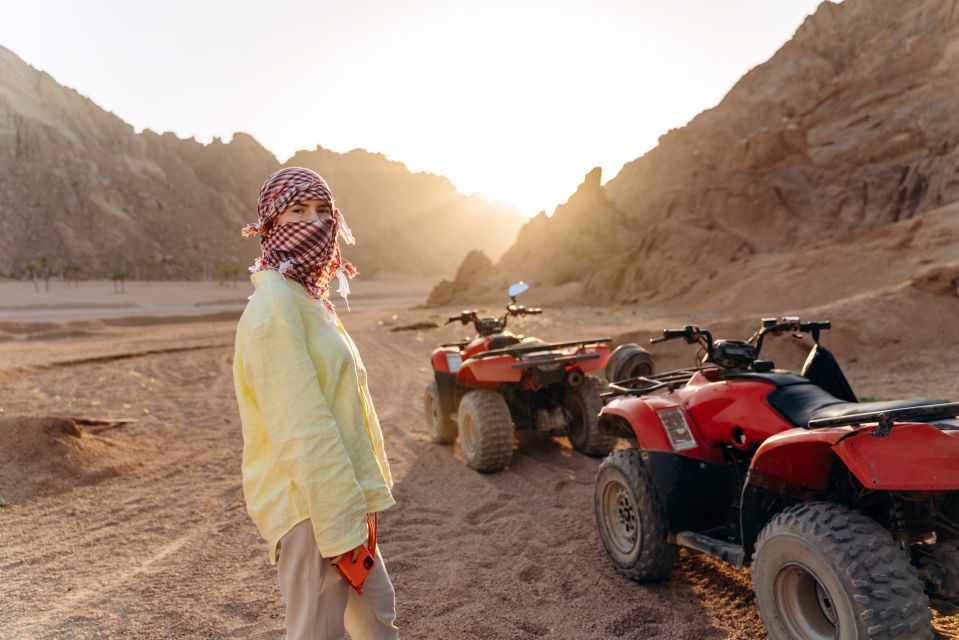 Hurghada: Sunset ATV Quad Tour With Dinner and Show - Itinerary and Experience