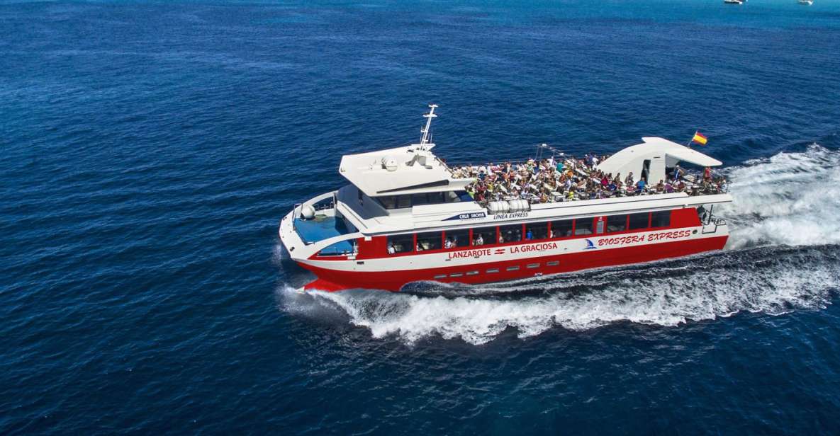 Lanzarote: Roundtrip Ferry Transfer to La Graciosa - Pricing and Cancellation Policy