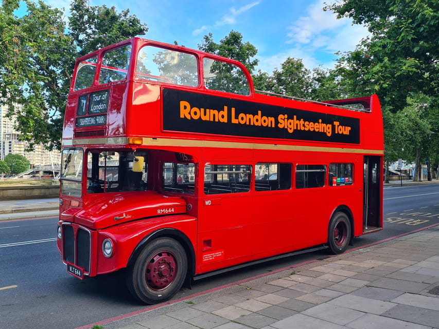 London: Guided Sightseeing Tour on a Vintage Open-Top Bus - Pricing and Reservation Details