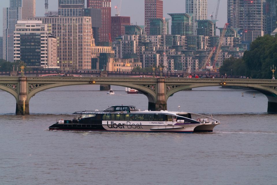 London: Uber Boat by Thames Clippers Single River Ticket - Journey Experience